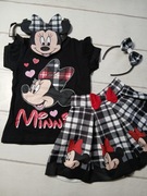 Komplet dla dziewczynki bluzeczka spódniczka opaska Myszka minnie r.5-6l.