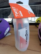 Bidon TWIST 590 biały transp. + baza