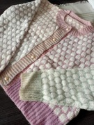 Sweter kardigan bluza cieniowany tęczowy rxl