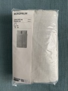 BERGPALM Poszwa na kołdrę i 2 poszewki, szary/paski, 200x200/50x60 