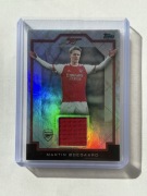 Karta Topps Martin Odegaard limitowana z koszulką, Arsenal, Premierę League