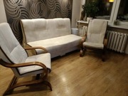 Zestaw wypoczynkowy, sztuczna skóra