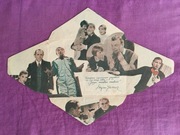 1936 JEGO WIELKA MIŁOŚĆ ZNICZ JARACZ ŻELICHOWSKA ZAPROSZENIE PROGRAM KINOWY