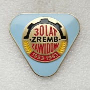 Odznaka ZREMB (Zakłady Remontowe Maszyn Budowlanych) 30 lat 1953-1983 Zawi
