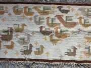Duży i rzadki kilim Chmura ptaszków - Maria Bujakowa - ZWW Cepelia