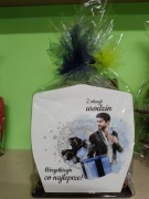 Karafka + 6 kieliszków w drewnianym etui