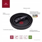 Gerlach Zestaw patelni SMART THERMOCOAT 20/24/28cm