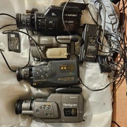 Kamery 8mm, 4 sztuki Blaupunkt, Sony, Canon