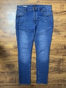 Spodnie jeansowe niebieskie jeansy stretch joy slim fit Solid W31 L32 S M
