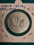 176#N MONETA 5 ZŁ GŁOWA KOBIETY 1933 ROK ZE ZM PIĘKNY STAN ZACHOWANIA