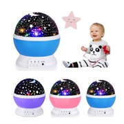 LAMPKA PROJEKTOR GWIAZD LAMPA NOCNA ROTACYJNA GALAXY STAR NIEBIESKI