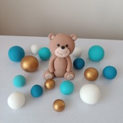 Miś dekoracje cukna tort roczek