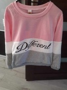BLUZA Damska DIFFERENT Bawełna Różowy ONE SIZE