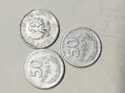 Moneta 50 groszy z 1965 roku. PRL