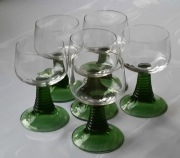REMERY DUZE KIELISZKI DO WINA SZMARAGDOWA ZIELEN 6 SZT