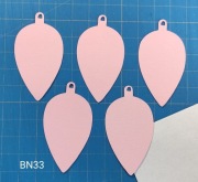 Scrapki Kraków Boże Narodzenie Bombki różowe 20 szt. (BN33)