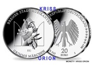 20 Euro 2017 - Niemcy - J - Bajki Braci Grimm - Lustrzanka