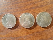 50 oraz 100 złotych PRL. 1980/1985 rok. Królowie. Komplet 3 monet.