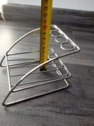 stojak na szczoteczki i mydło metalowy