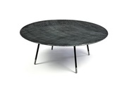 Stolik kawowy - szkło fusingowe - śr. 96 cm.