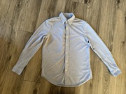 Klasyczna błękitna bawełniana koszula Ralph Lauren Rozmiar S knit oxford