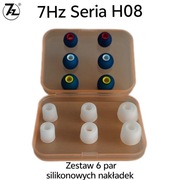Nakładki do słuchawek 7Hz Seria H08 zestaw 6 par SML 