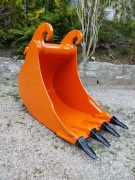 Łyżka do koparki podsiębierna 60cm cw20 verachtert z zębami