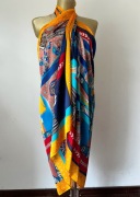 Chusta szal pareo sarong jedwab silk 180 cm x 85 cm 