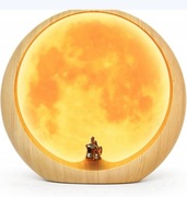 Lampka biurkowa MAMRE INLOVE biały, odcienie brązu