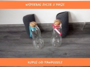 szklana butelka do wody Black+Blum z pokrowcem 600