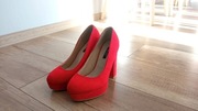 Buty na obcasie czerwone czółenka Eleganckie rozmiar 36 BDB stan