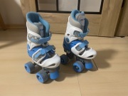 Regulowane wrotki Street Runner rozmiar 30 31 32 33 biało niebieskie