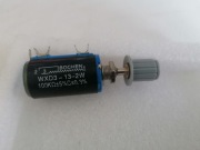 Potencjometr 100 k  drutowy wieloobrotowy z gałką w komplecie  1 szt