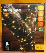 Girlanda Ogrodowa Solarna Miedziana 22 m