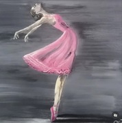 Obraz baletnica 50x50