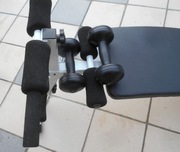 Ławeczka treningowa fitness  130 cm plus hantle 2 szt.