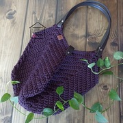 Torba Tulipan, shopperka, na ramię, rękodzieło, handmade 