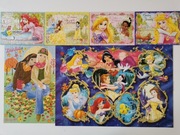 Puzzle DISNEY Księżniczki, Barbie, komplet 6 układanek