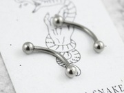 VENOM kolczyki do brwi stal kulki 2szt 1/10/3 VS65