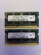 Pamięć RAM 4 GB (2*2) GB Hynix DDR3 SO-DIMM PC3-8500S 1066 MHz CL7