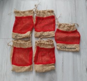 Worek jutowy o wymiarach 20x30 cm, z zamknięciem