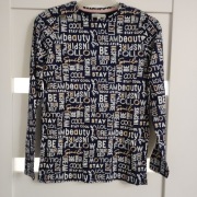 Piazza Italia bluzka bawełniana na długi rękaw włoska 152-158