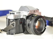 Aparat MINOLTA X-300 + MINOLTA MD 50mm 1:2
