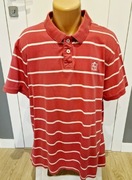 Koszula polo polówka krótkim rękawem XXL F&F róż różowa w białe paski