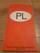 Samochodowa mapa Polski lata 80 wydanie 9