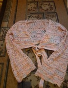 Sweterek wełniany na strój lub bikini plażowe M L