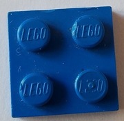 LEGO 3022 niebieska płytka 2 x 2 4162,6562 3szt