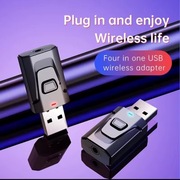 Odbiornik Bluetooth USB z AUX 3,5mm Bezprzewodowe Audio