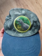 Czapka z daszkiem chłopięca zielona z dinozaurem