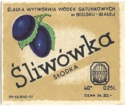 Etykieta na alkohol, ŚLIWÓWKA, Bielsko-Biała